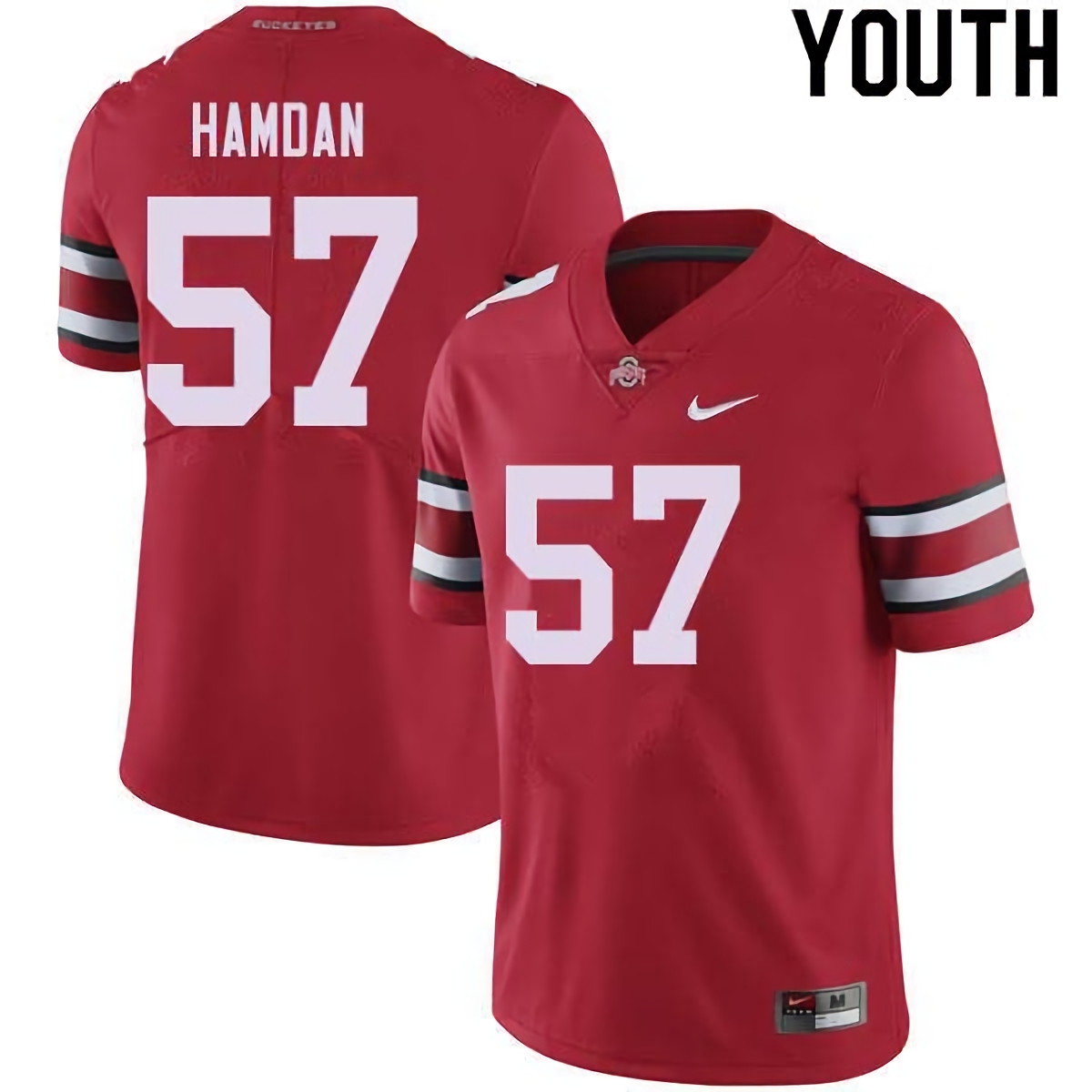Zaid Hamdan Ohio State Buckeyes Youth NCAA #57 Nike Red College Stitched Football Jersey QHX5256VI
